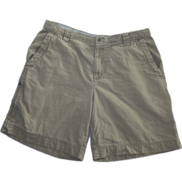 Columbia Shorts Mens 40” 9L omni-shield Hiking Fishing Outdoors Khaki Cargo - Picture 1 of 6